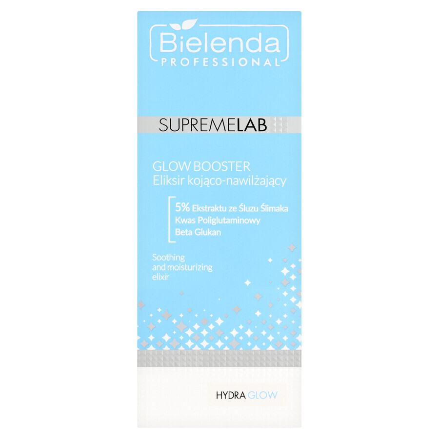 Bielenda Professional SupremeLAB Hydra Glow, elisir lenitivo e idratante Glow Booster, 30 ml