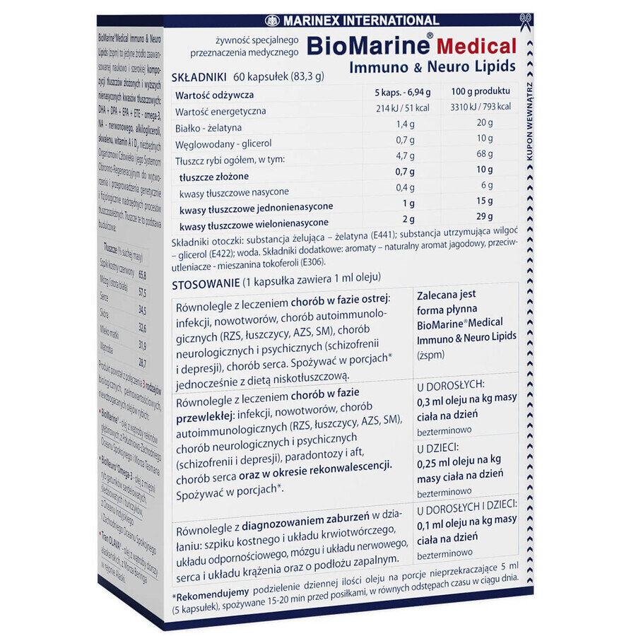 Biomarine Medical Immuno & Neuro Lipids, 60 gélules