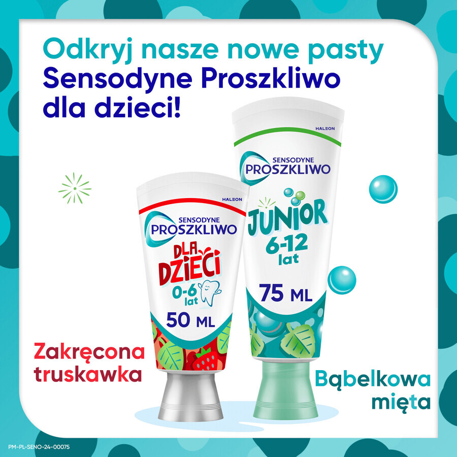 Sensodyne Junior dentifrice pour enfants, 6-12 ans, 75 ml