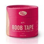 CureTape Boob Tape, bandă elastică pentru modelarea și susținerea bustului cu mameloane, bej, 5 cm x 5 m, 1 buc