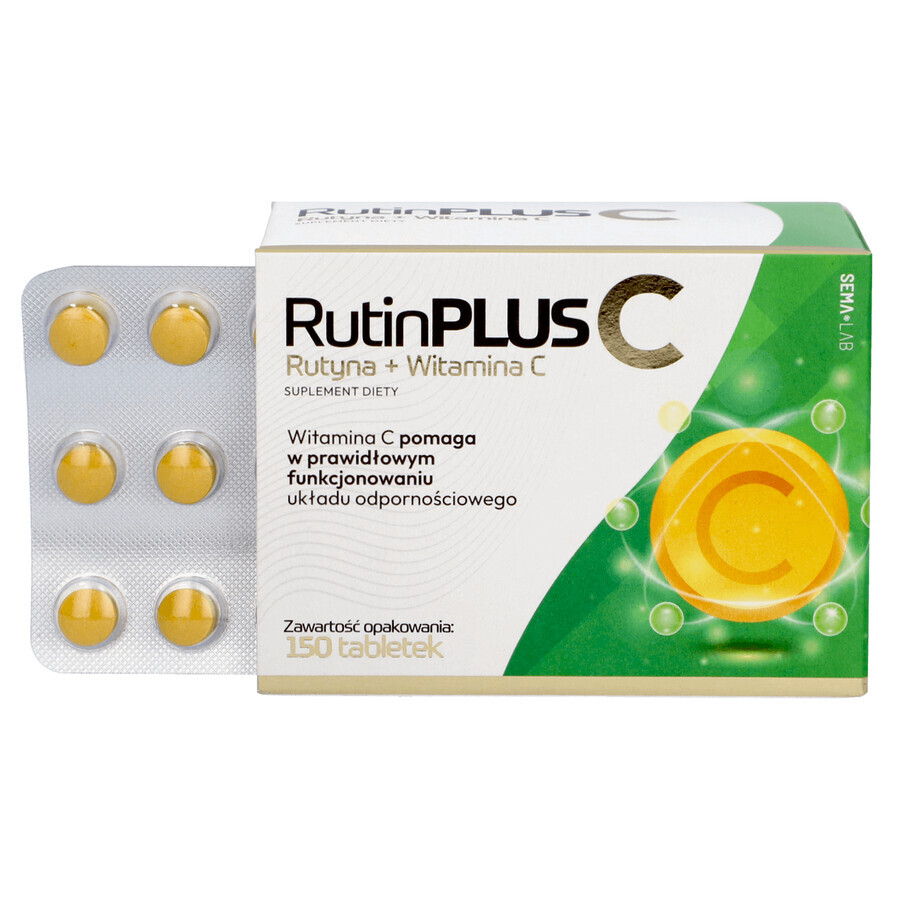 SEMA Lab Rutin Plus C, 150 tablets