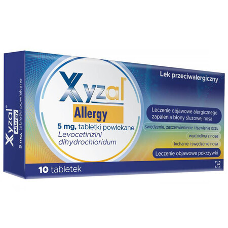 Xyzal Allergy 5 mg, 10 comprimés pelliculés