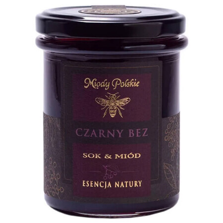 Juice & Honey Polish honey, elderberries, 250 g