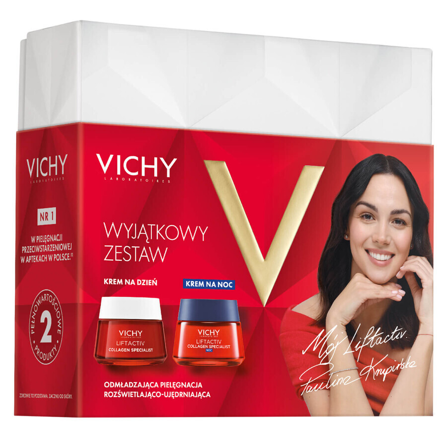 Set Vichy Liftactiv Collagen Specialist, day cream 50 ml + night cream 50 ml