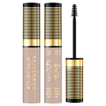 Eveline Cosmetics Brow & Go Mascara pour sourcils, 05 Taupe, 6 ml