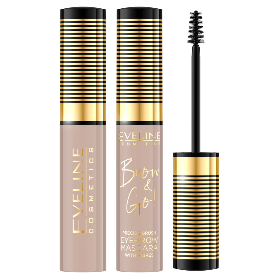 Eveline Cosmetics Brow & Go Mascara pour sourcils, 05 Taupe, 6 ml