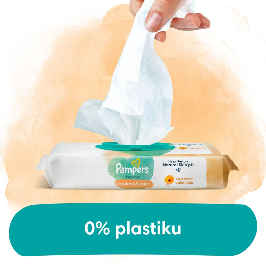 Pampers Harmonie Protect & Care, vochtige doekjes, 9 x 44 stuks