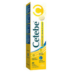 Cetebe Vitamine C 1000 + Acérola + B-complex, goût citron, 20 comprimés effervescents