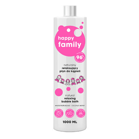 Happy Family, natural relaxing bath liquid, 1000 ml