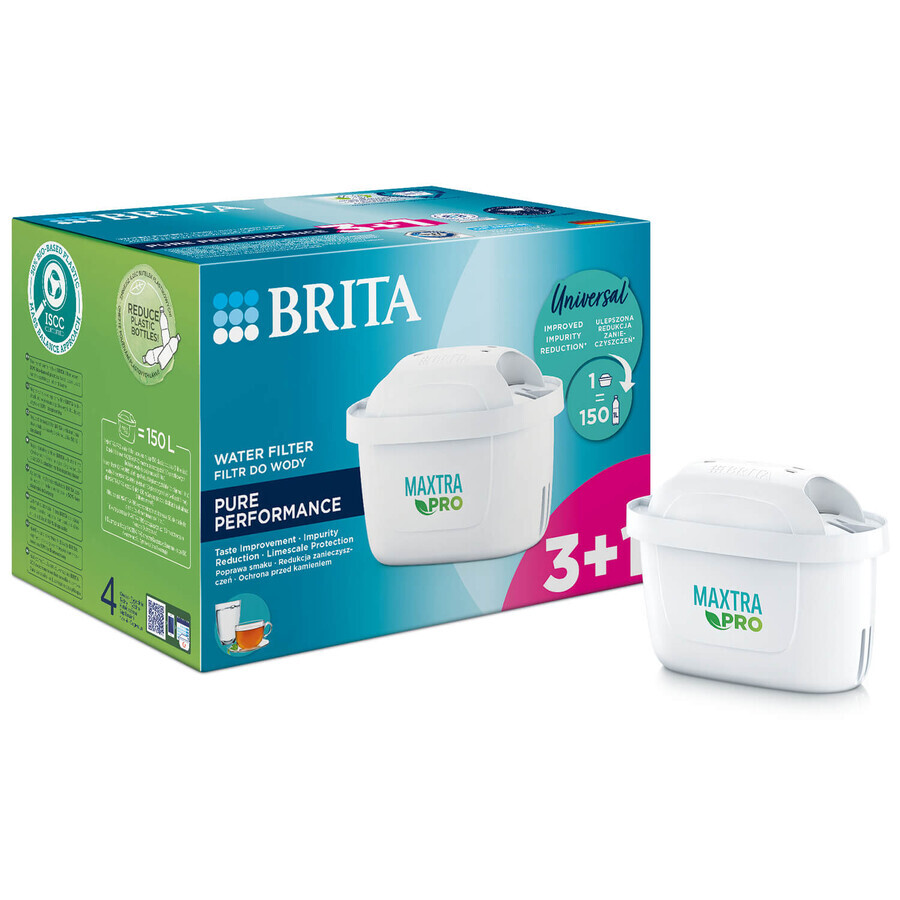 Filtre à eau Brita Maxtra Pro Pure Performance, 4 pièces