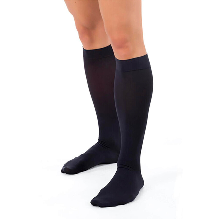 Ms Teresa, chaussettes de voyage, anti-varices, hommes, noires, taille S