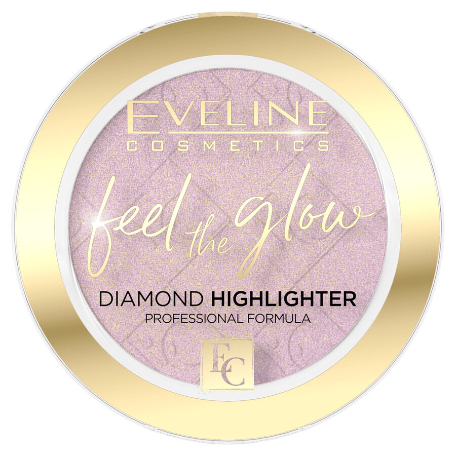 Eveline Cosmetics Feel The Glow Illuminator Powder, 03 Rose Gold, 4.2 g