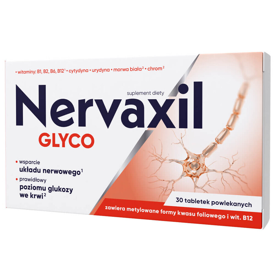 Nervaxil Glyco, 30 film-coated tablets