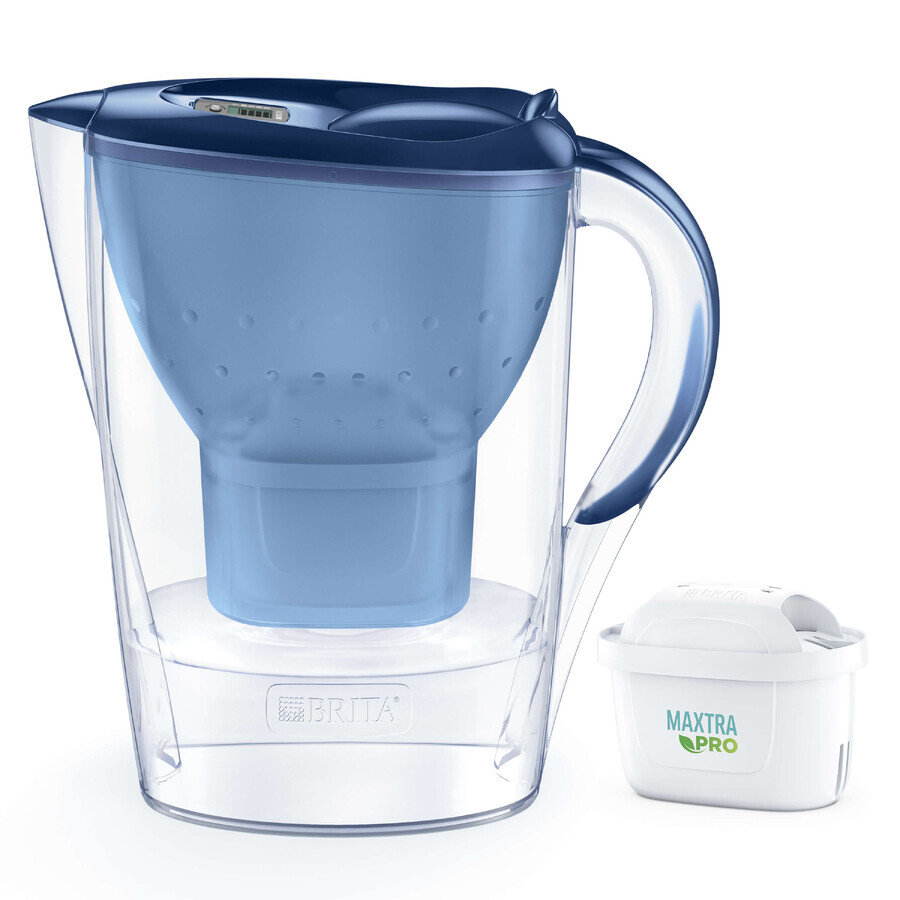 Brita Marella, carafe avec filtre 2,4 l, bleu + filtre Maxtra Pro Pure Performance, 1 pc