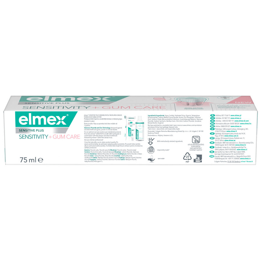 Elmex Sensitivity + Gum Care Toothpaste 75 ml