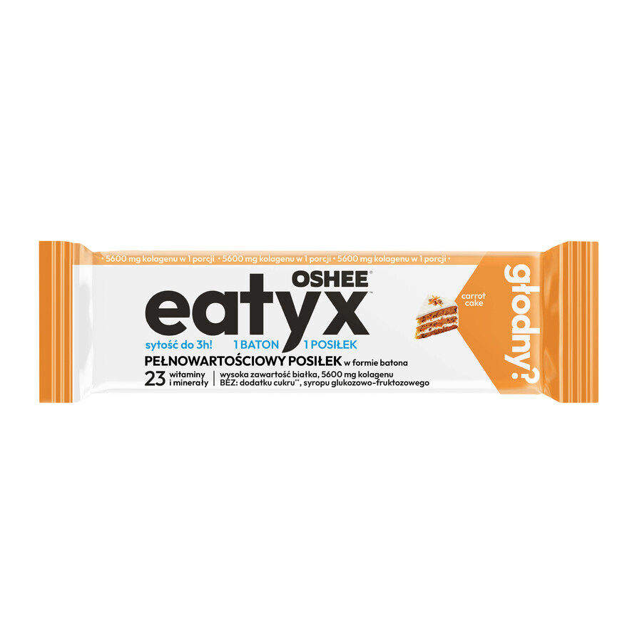 OSHEE Eatyx, bâtonnet de table, gâteau à la carotte, 60 g