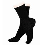 Salvi Compression Diabetic, chaussettes pour diabétiques, argent, taille XL, noir