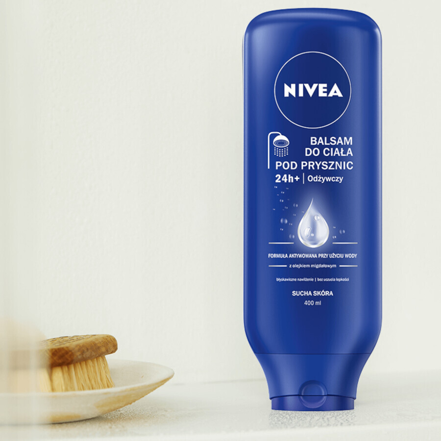 Nivea lait corporel nourrissant pour la douche, peau sèche, 400 ml