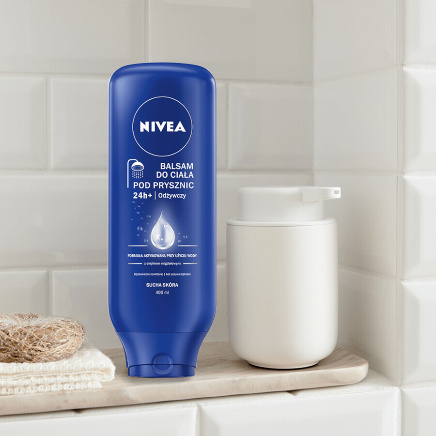 Nivea lait corporel nourrissant pour la douche, peau sèche, 400 ml