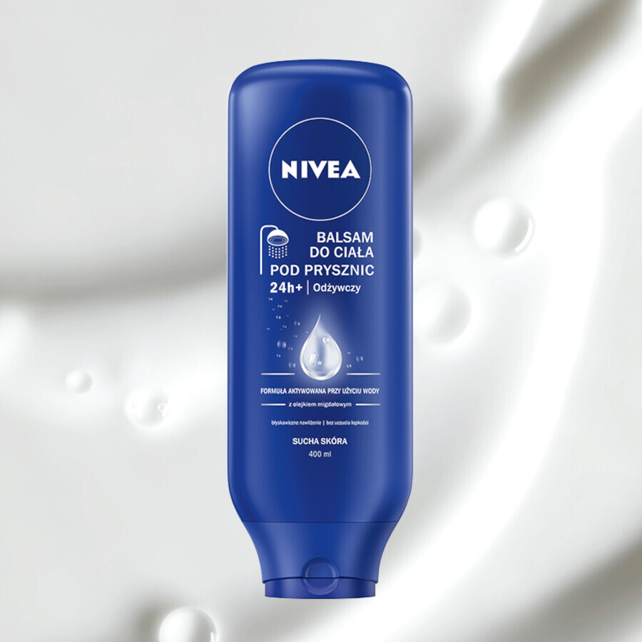 Nivea lait corporel nourrissant pour la douche, peau sèche, 400 ml