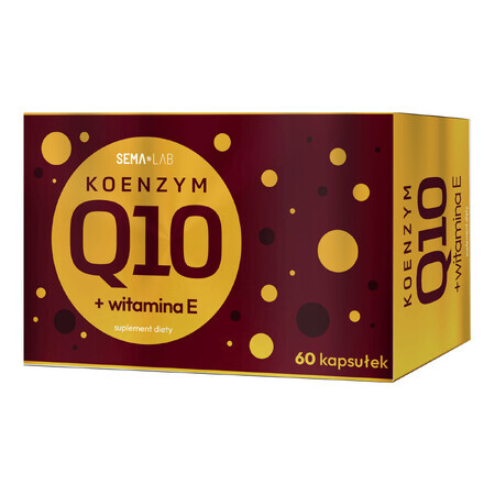 SEMA Lab Coenzyme Q10 + vitamin E, 60 capsules