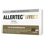 Allertec Effect 20 mg, 20 comprimés