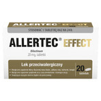 Allertec Effect 20 mg, 20 comprimés