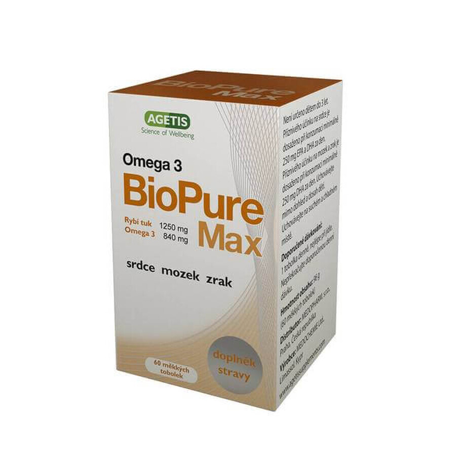 BioPure Max Omega3, 30 capsules, Agetis