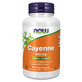 Now Foods Cayenne 500 mg, poivre de Cayenne, 100 g&#233;lules v&#233;g&#233;taliennes