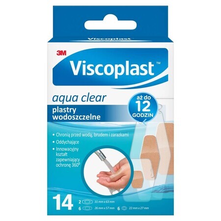 Viscoplast Aqua Clear, plâtre imperméable, 14 pièces