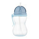 Canpol Babies, biberon avec tube en silicone pliable, bleu, &#224; partir de 12 mois, 370 ml