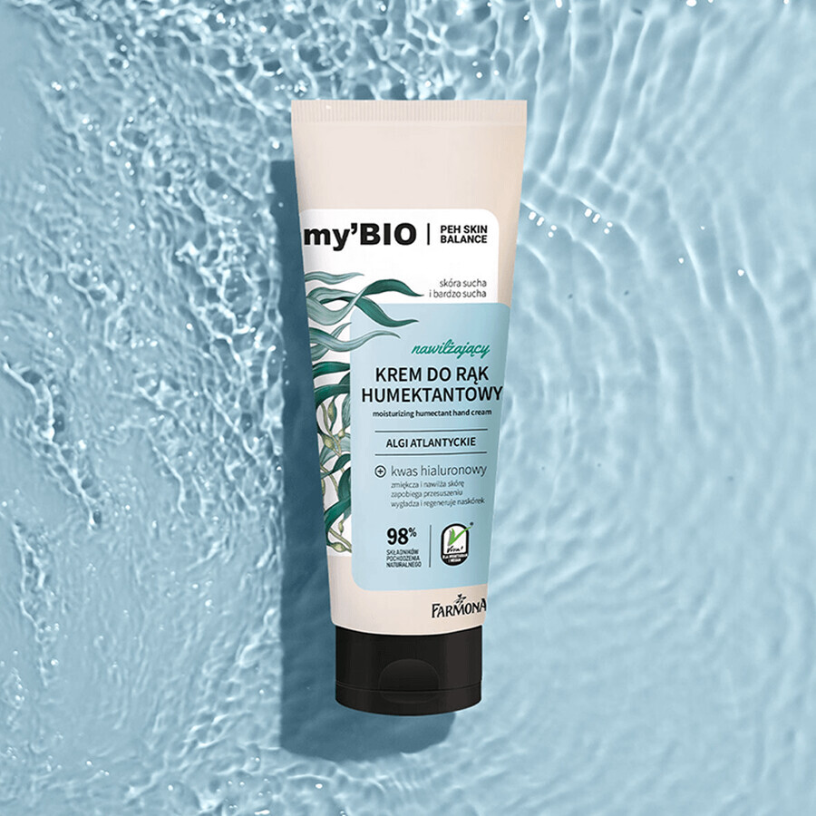 Farmona myBIO Moisturising, crème hydratante pour les mains, algues atlantiques, 100 ml