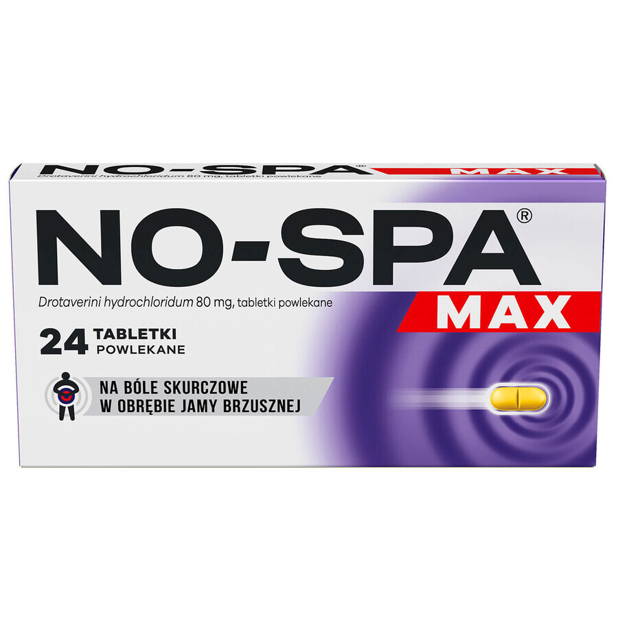 No-Spa Max 80 mg, 24 comprimés