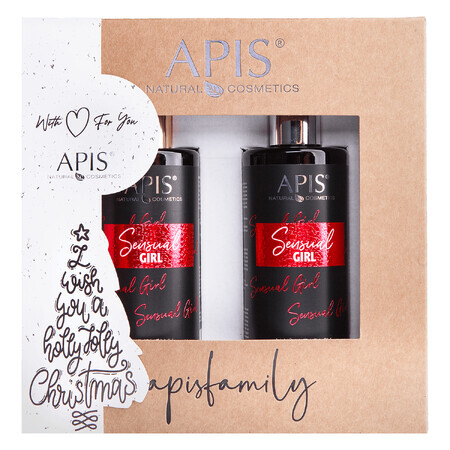 Apis Sensual set, gel douche sensuel 300 ml + lait hydratant pour le corps 300 ml