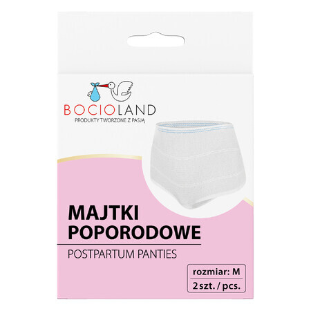 Bocioland, culotte postnatale, maille, taille M, 2 pièces