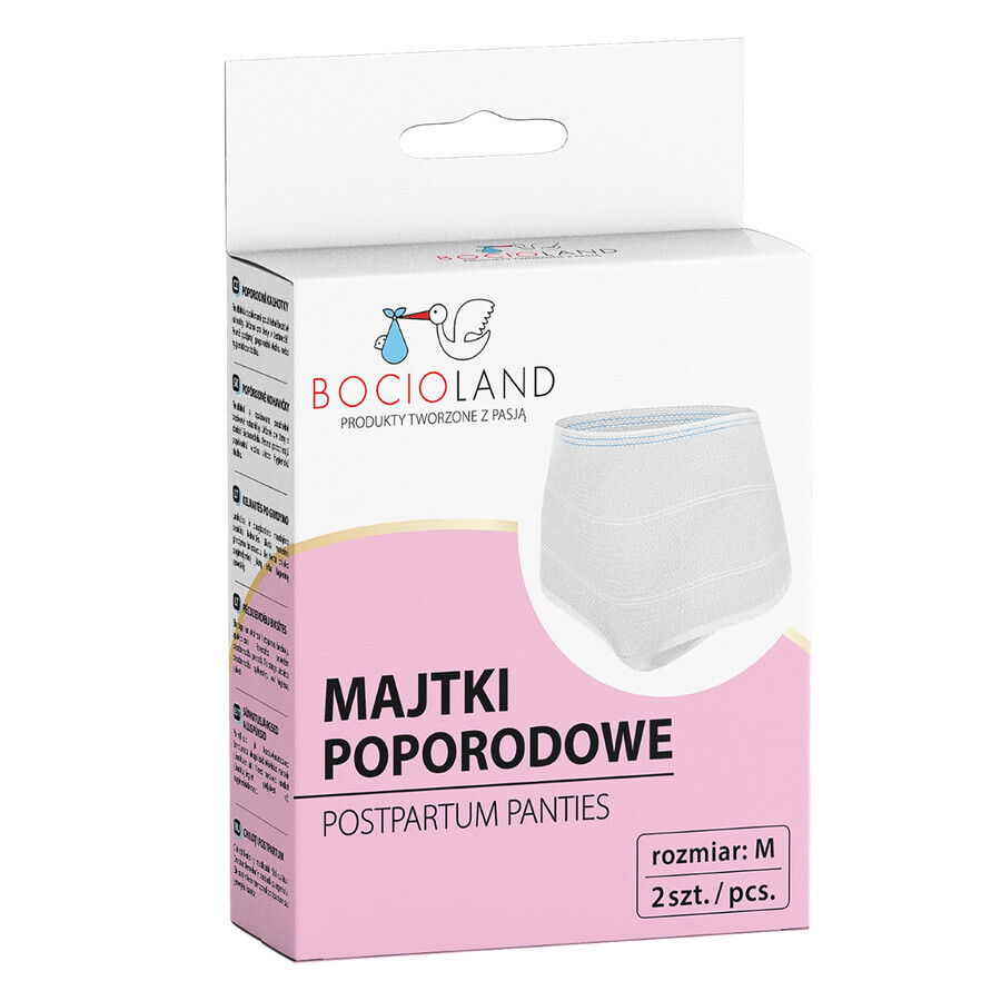 Bocioland, culotte postnatale, maille, taille M, 2 pièces