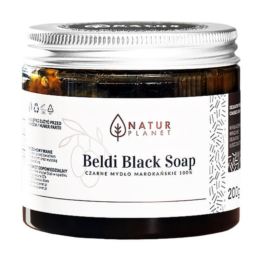 Natur Planet, Moroccan black soap, 200 g