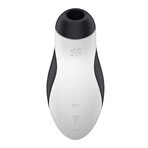 Satisfyer Orca, massage clitoridien sans contact, air, orque noir et blanc