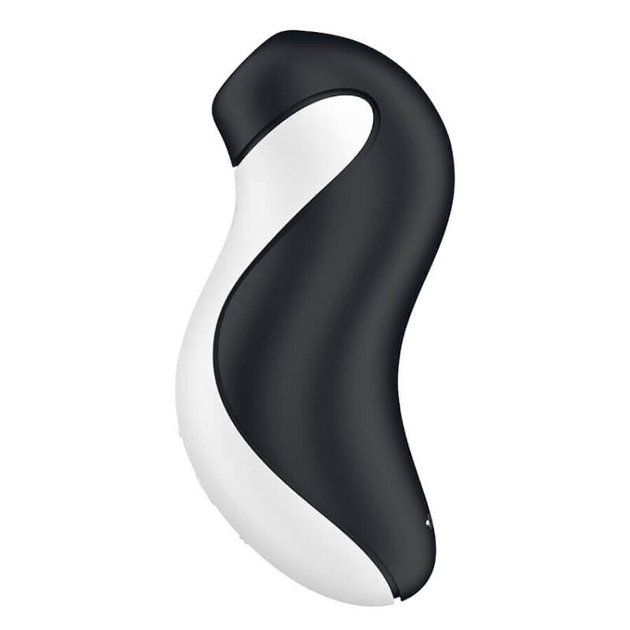 Satisfyer Orca, massage clitoridien sans contact, air, orque noir et blanc