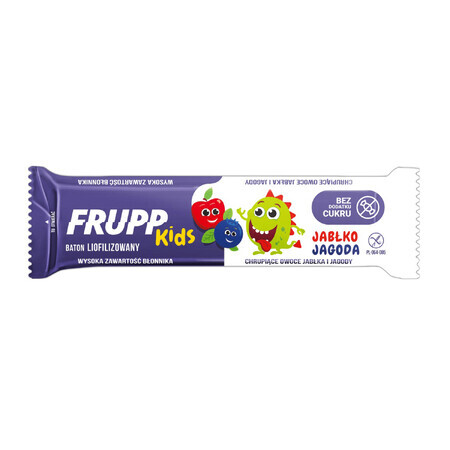 Celiko Frupp Kids Frupp Kids, gevriesdroogd, appels, bosbessen, zonder toegevoegde suiker, 9 g