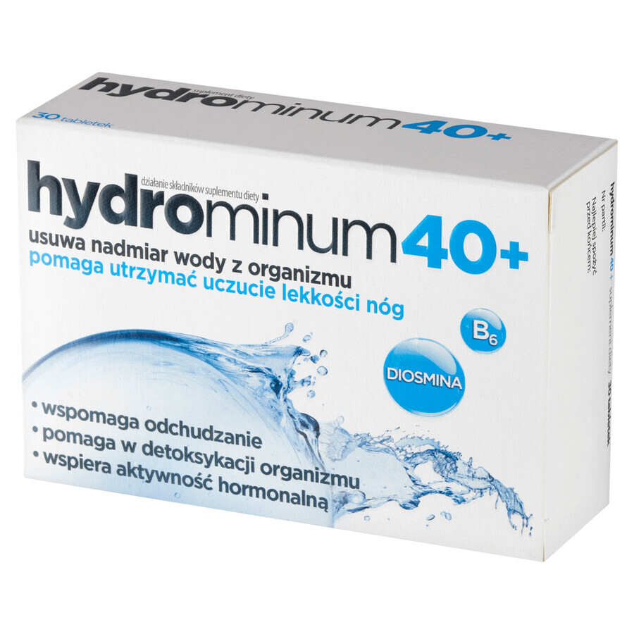 Hydrominum 40+, pour les femmes de plus de 40 ans, 30 comprimés