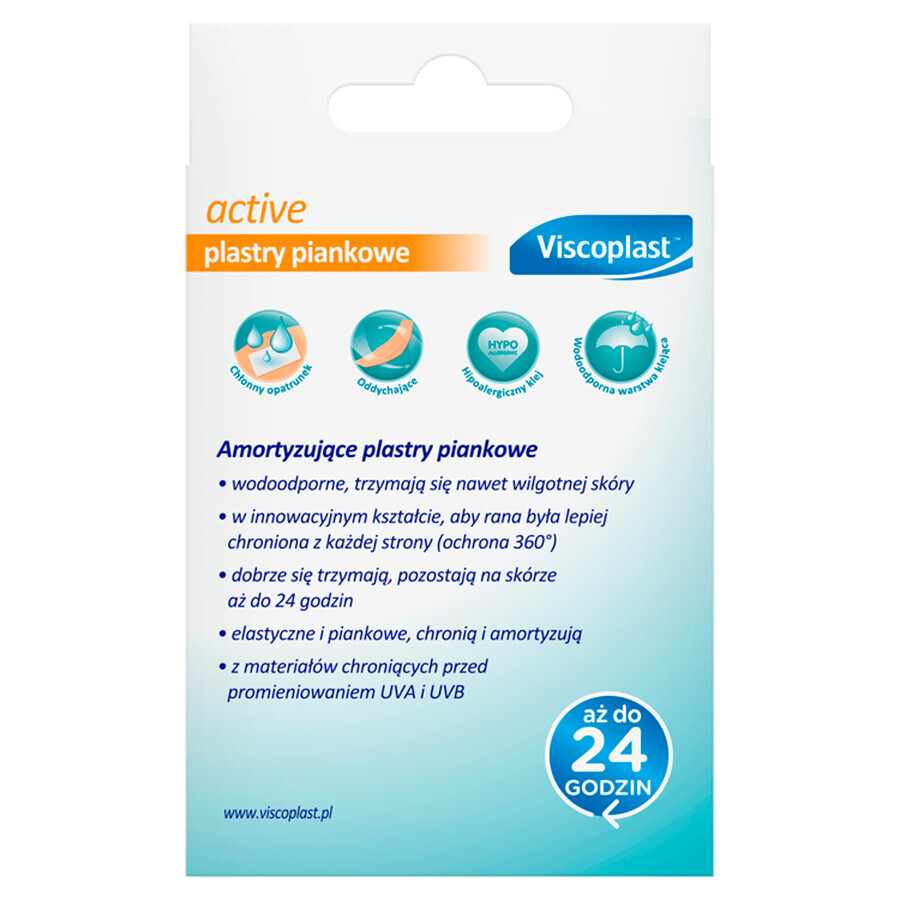 Viscoplast Active, coussinets en mousse, 20 unités