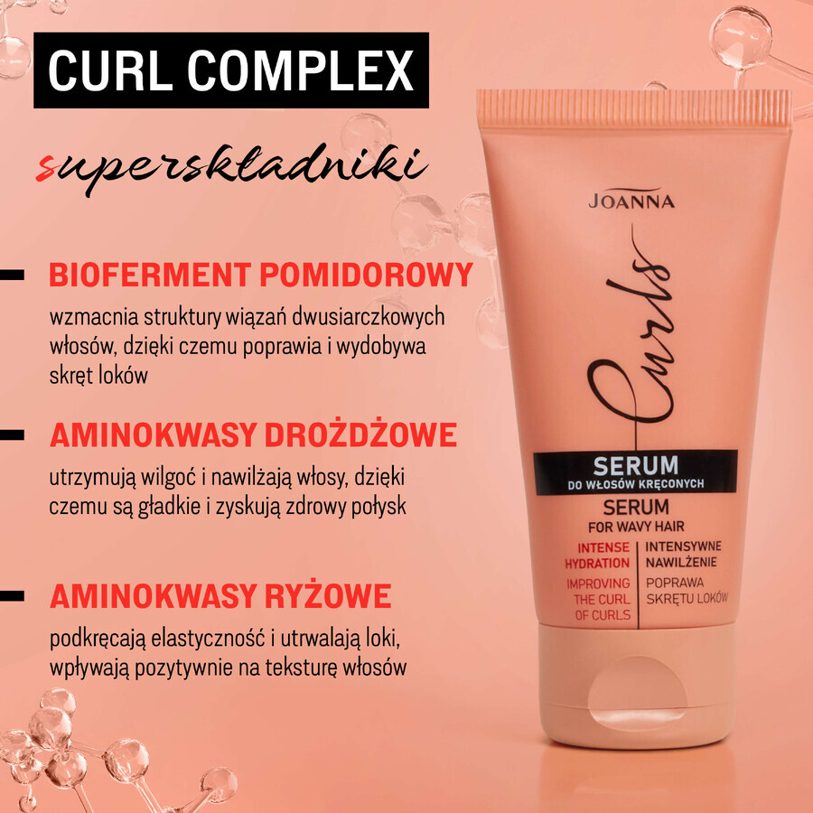 Joanna Curls, sérum pour cheveux bouclés, 50 g