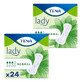 Set Tena Lady, semelles anatomiques, Normal, 2 x 24 pi&#232;ces