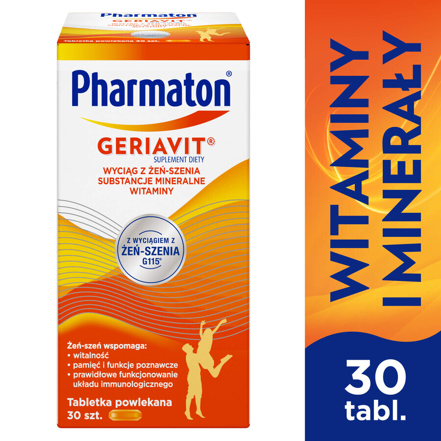 Pharmaton Geriavit set, 3 x 30 film-coated tablets