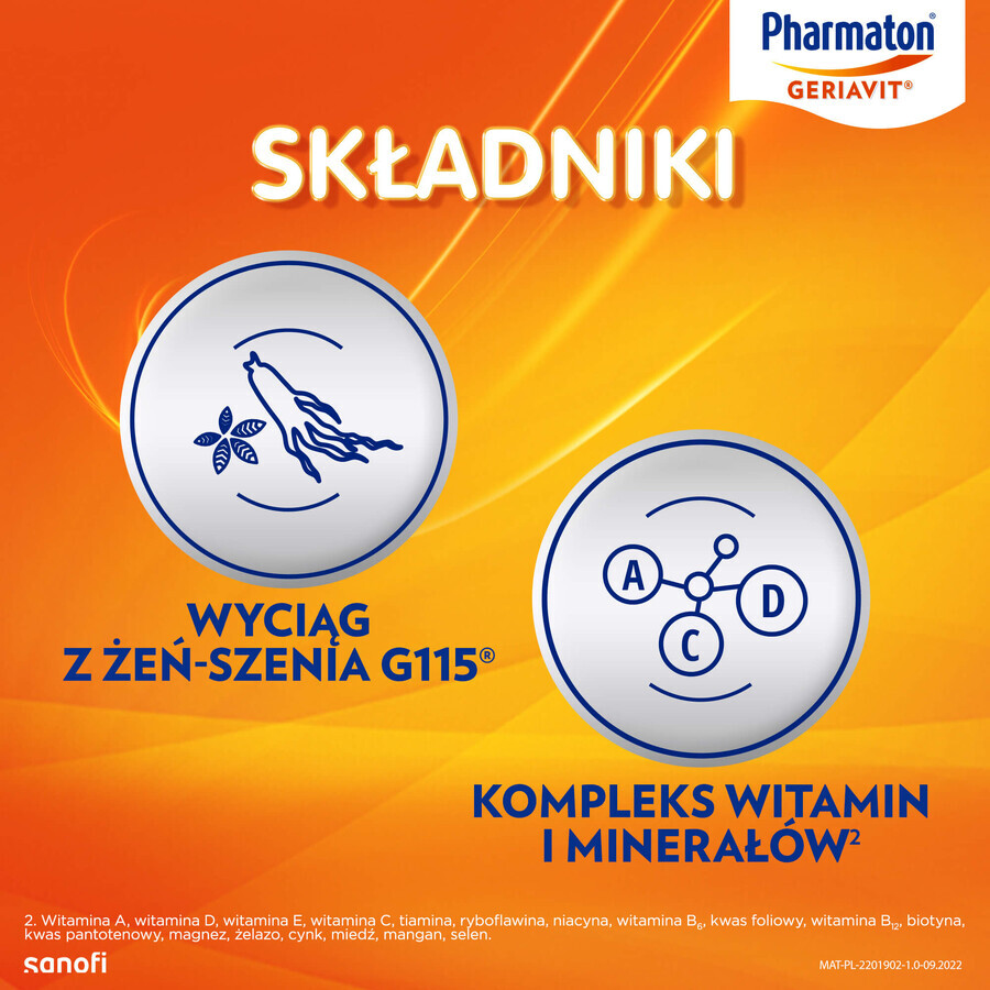 Pharmaton Geriavit set, 3 x 30 film-coated tablets