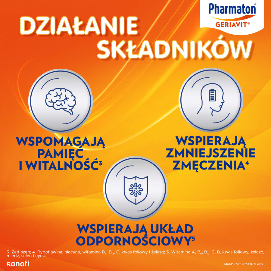 Pharmaton Geriavit set, 3 x 30 film-coated tablets