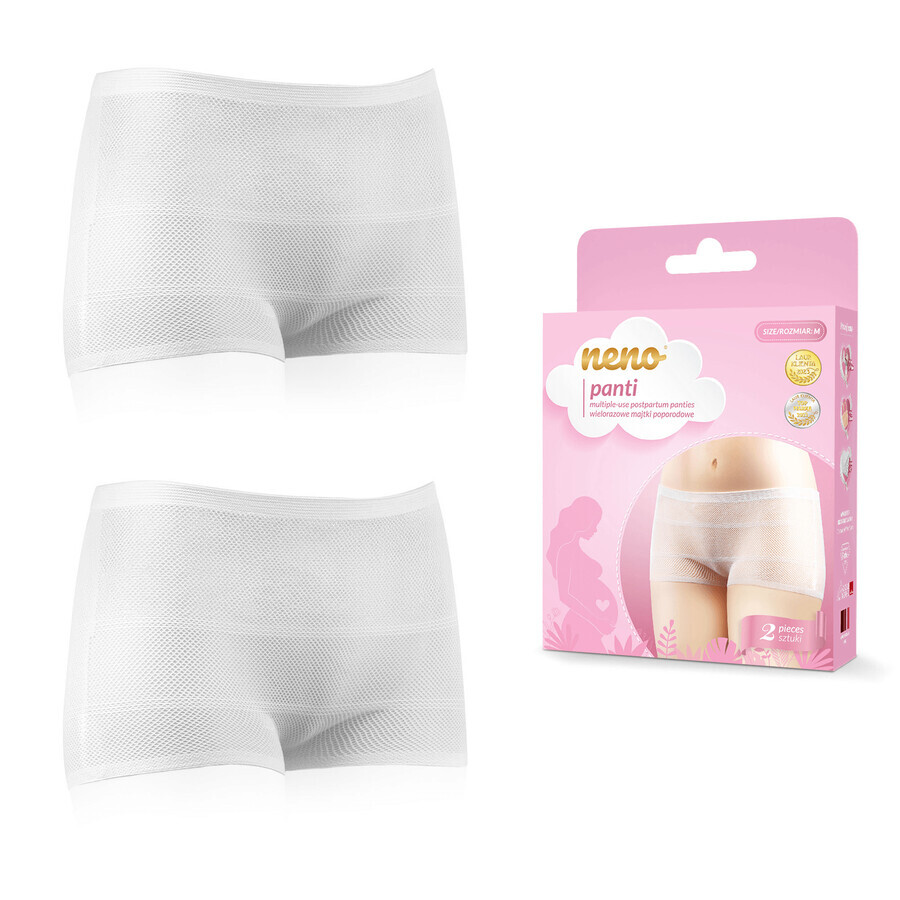 Culotte Neno, culotte post-natale réutilisable, taille M, 2 pièces