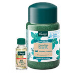 Set Kneipp Goodbye Stress Romarin et Menthe, cristaux de bain avec sel minéral, 500 g + huile corporelle, pamplemousse, safran, huile, 20 ml pour 1 penny