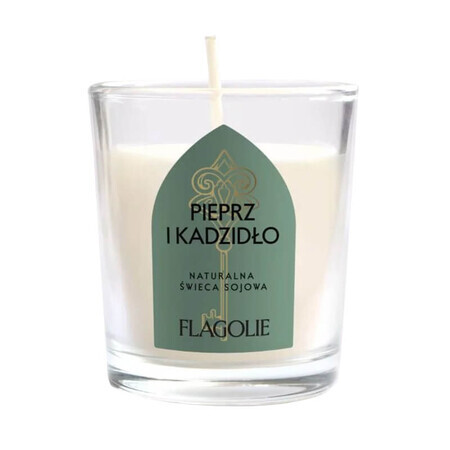 Flagolie L'héritage de l'Espagne, bougie parfumée au soja, poivre et encens, 70 g